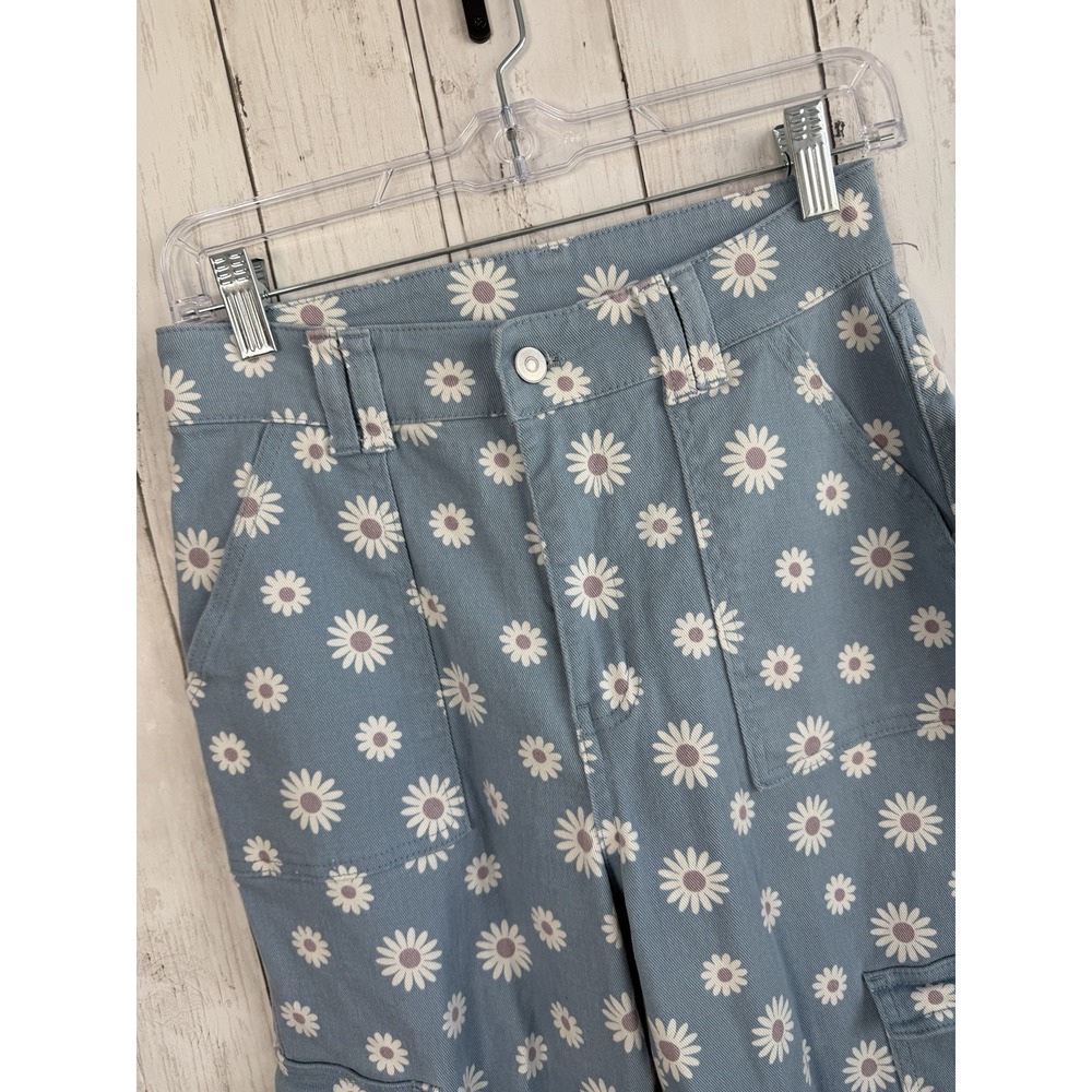 Women's ALTAR D State Blue Daisies Flair Cargo Pants Size S